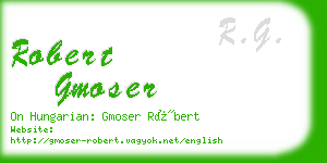 robert gmoser business card